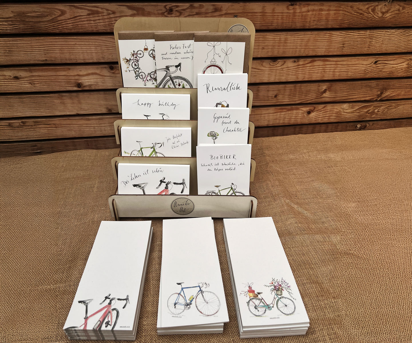 Thekendisplay Rennrad und Fahrradkarten und Blöcke | Für Fahrradgeschäfte (B2B)