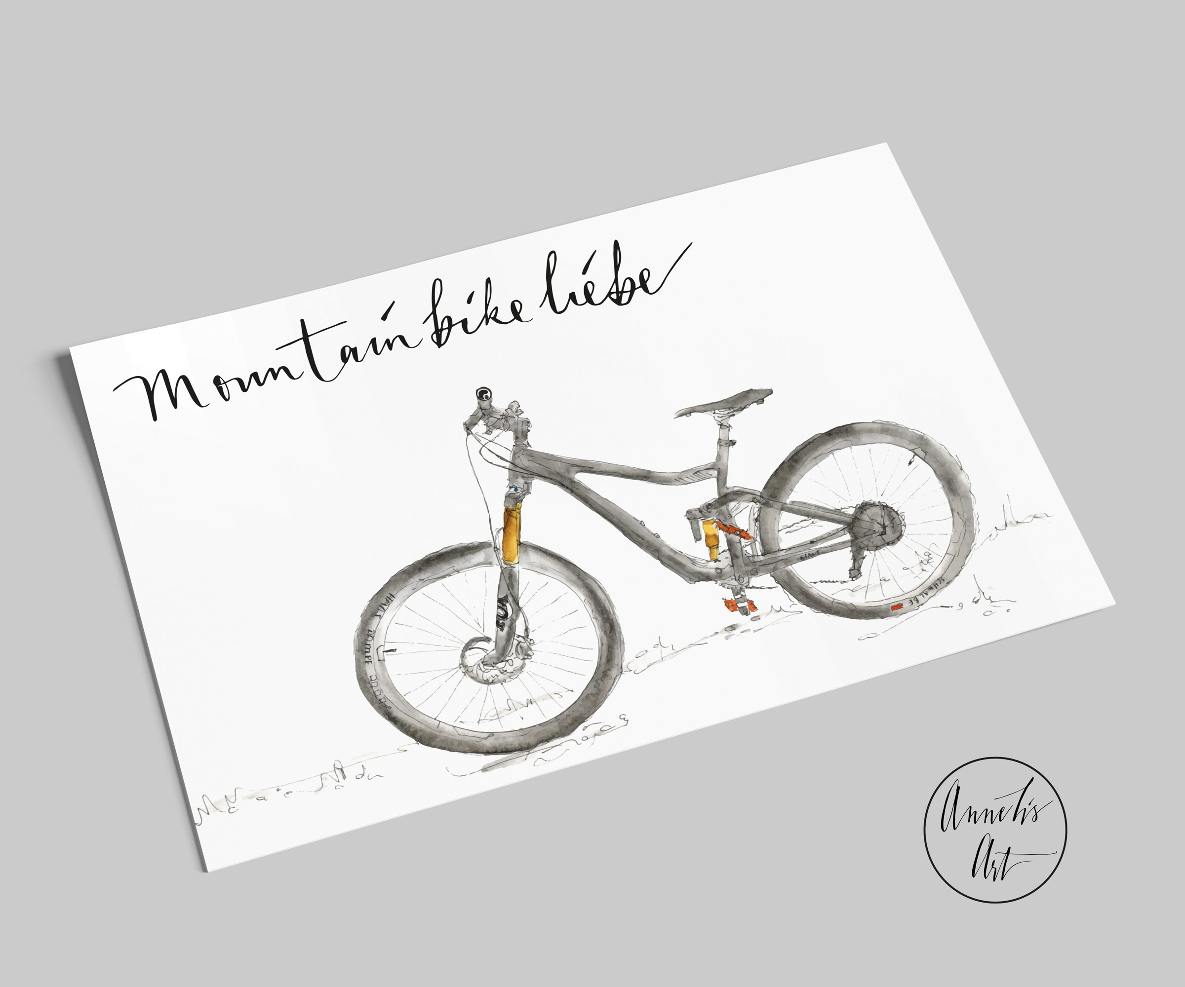 Postkarte | Mountainbike| MTB | Mountainbikeliebe