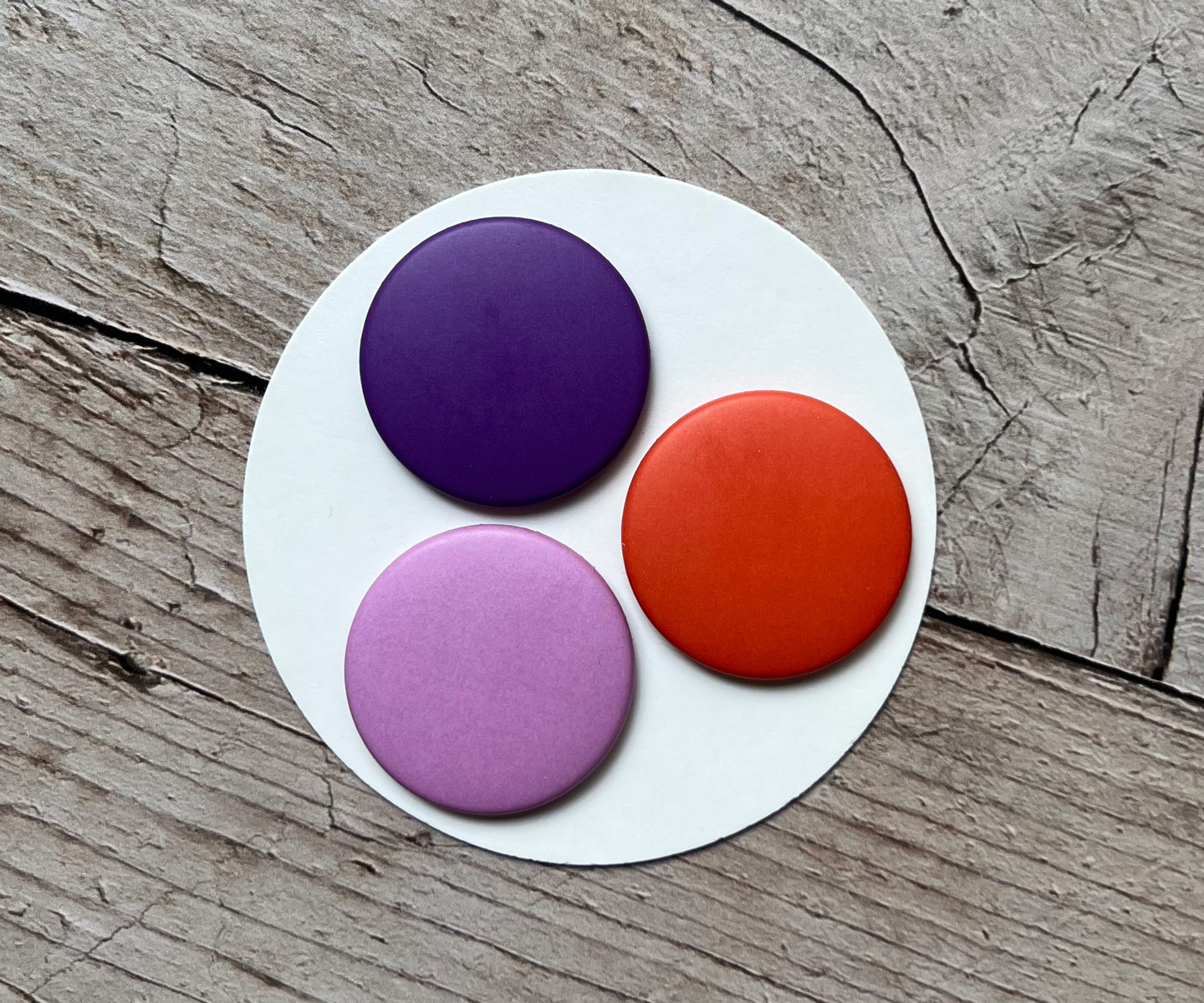 Konfettimagnete | 3er Set | Bunte Magnete in verschiedene Farben