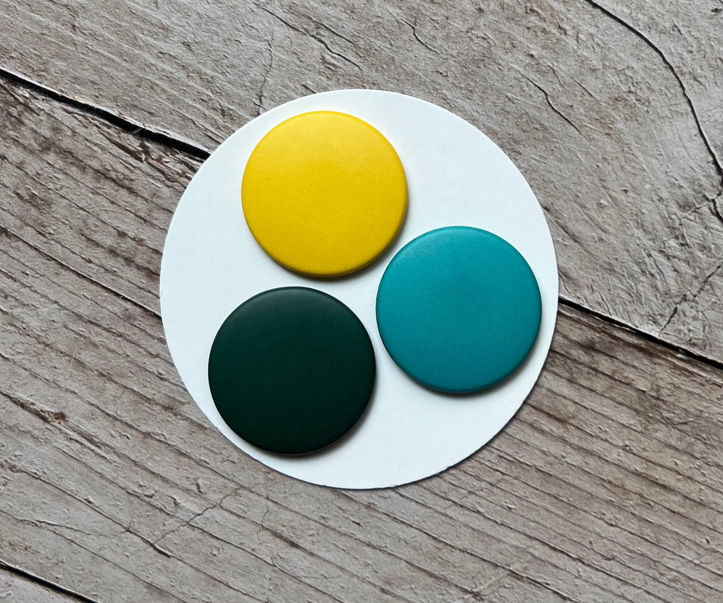 Konfettimagnete | 3er Set | Bunte Magnete in verschiedene Farben