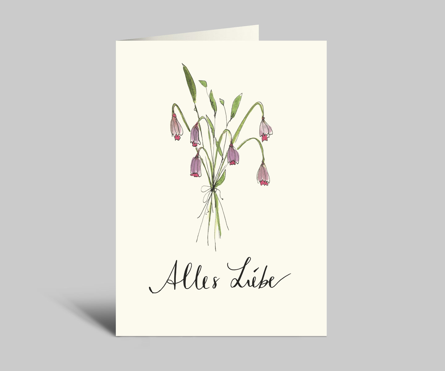 Alles Liebe | Grußkarte | Blumenstrauß | Klappkarte mit Umschlag zum Geburtstag, Muttertag, uvm...
