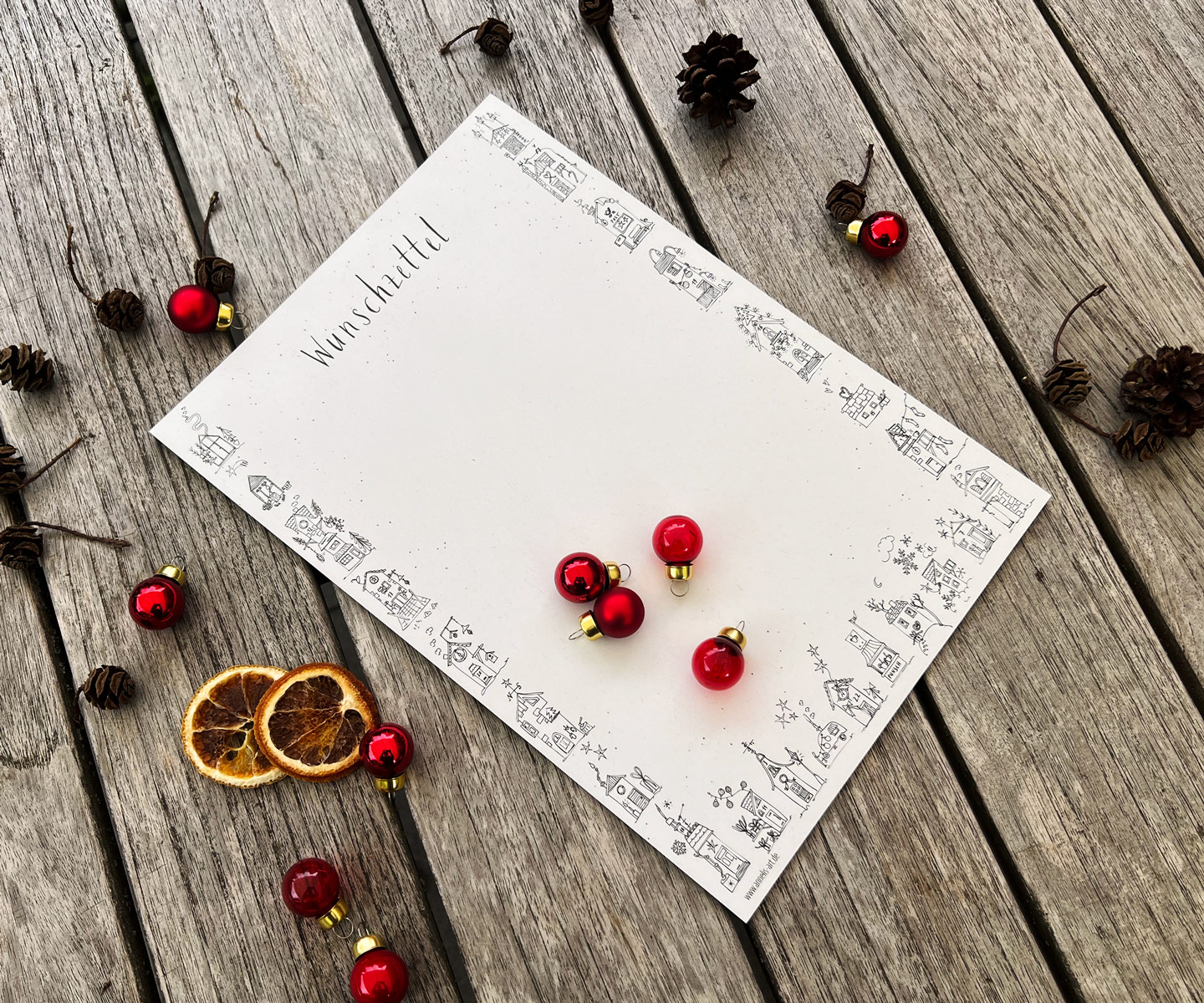 Weihnachtsblock "Wunschzettel" | DIN A4  25 Blatt auf hochwertigem Recycling-Papier