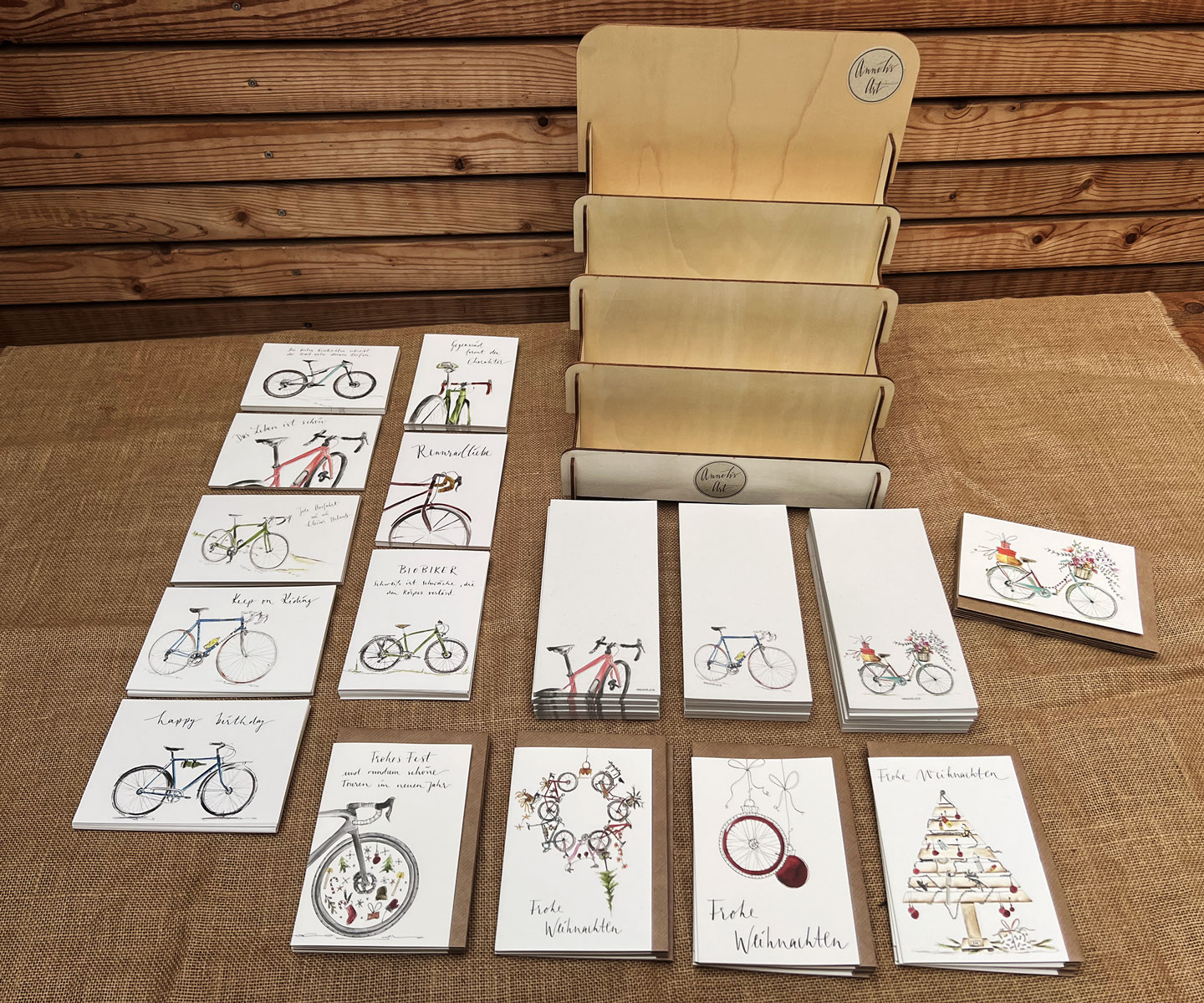 Thekendisplay Rennrad und Fahrradkarten und Blöcke | Für Fahrradgeschäfte (B2B)