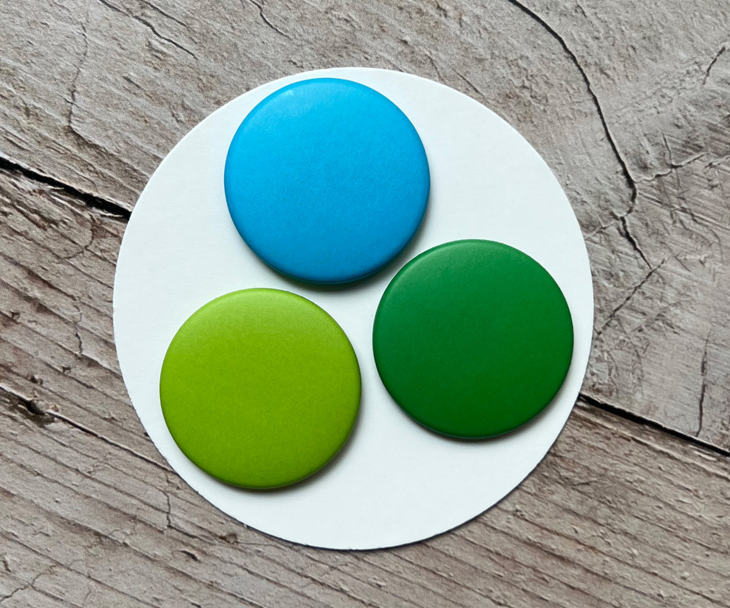 Konfettimagnete | 3er Set | Bunte Magnete in verschiedene Farben