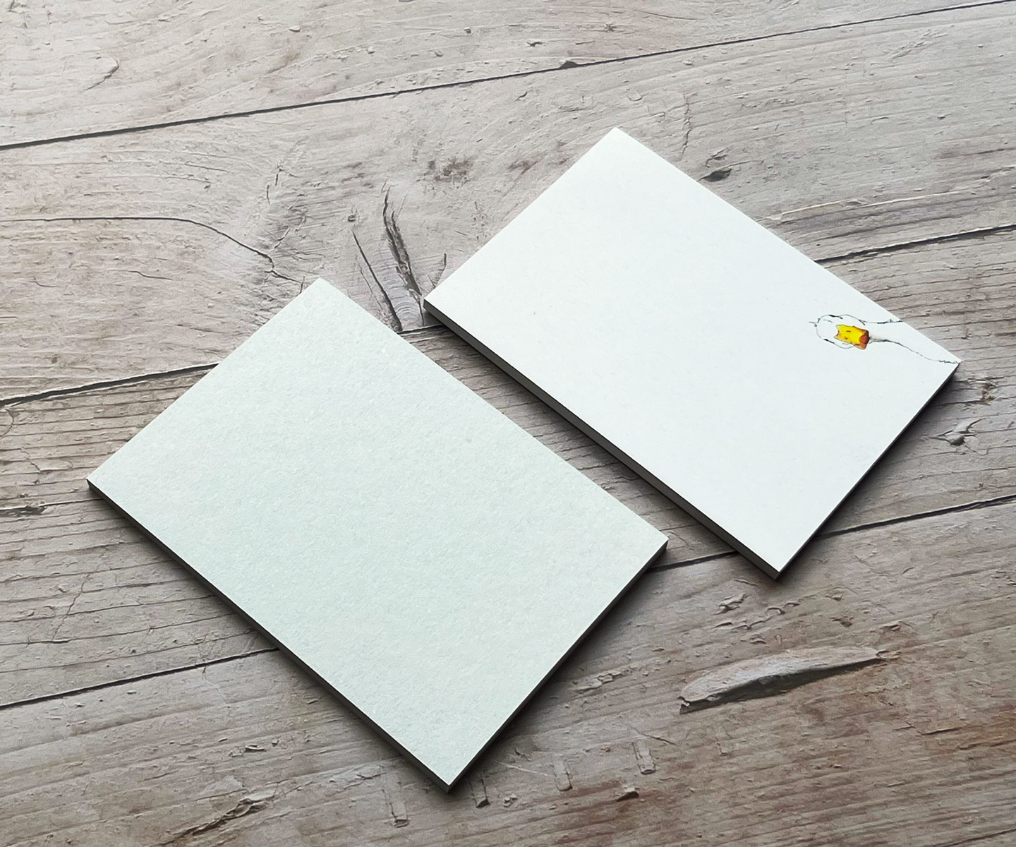 Notizblock mit lustiger Gans | DIN A6 | aus hochwertigem Recyclingpapier | unliniert