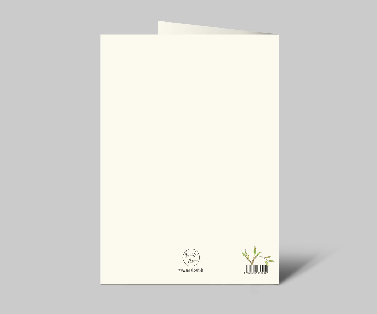 Karte zur Firmung mit Spruch | Herz aus Ästen und Blüten | Zu deiner Firmung | Klappkarte mit Umschlag