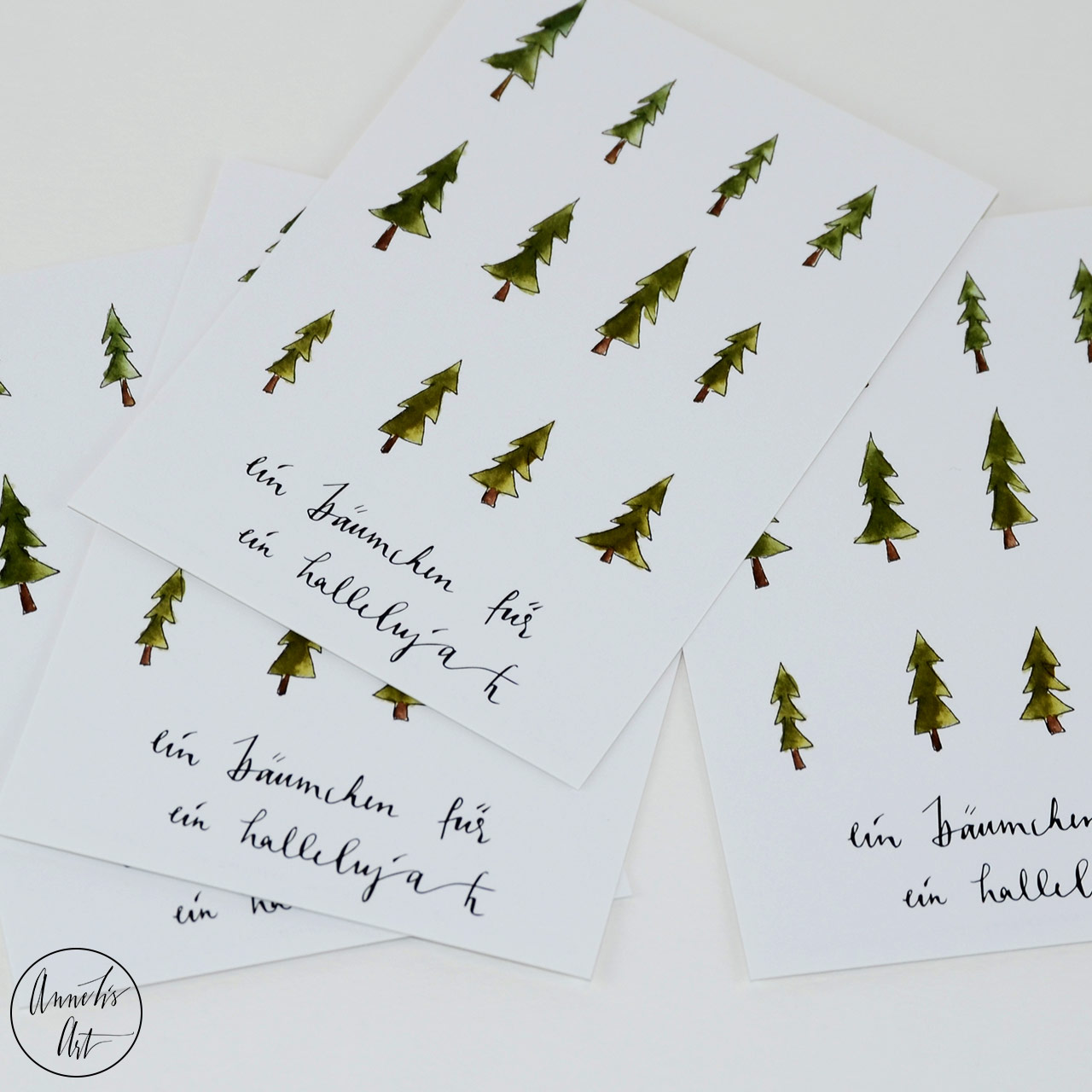 Postkarte | Weihnachtskarte | Bäumchen für ein Hallelujah