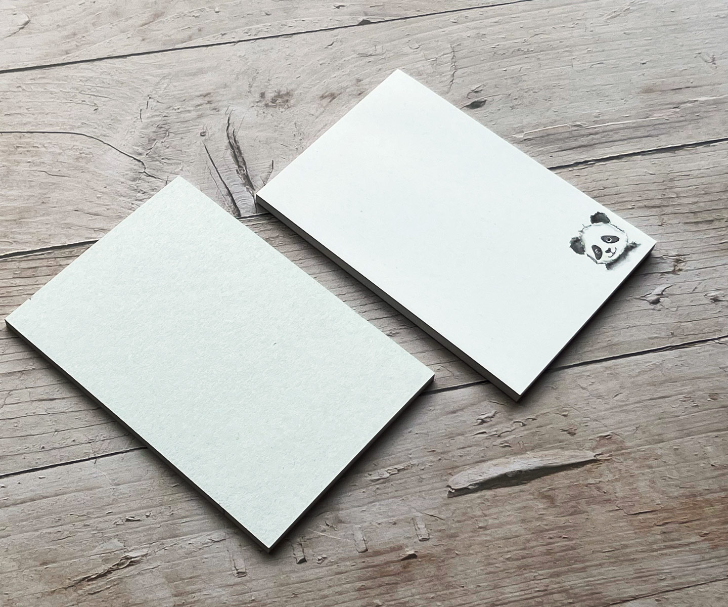 Notizblock mit süßem Panda | DIN A6 | aus hochwertigem Recyclingpapier